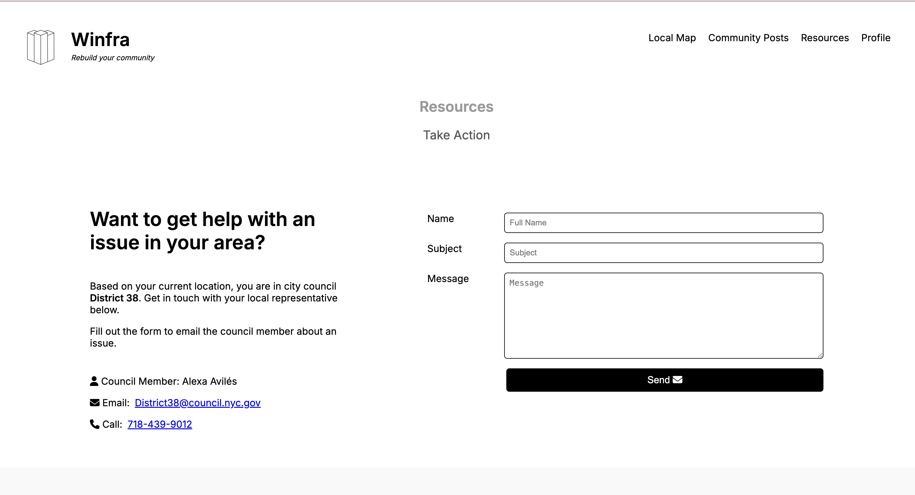 Winfra Resources Page